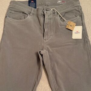Faherty Light Gray Denim Pants